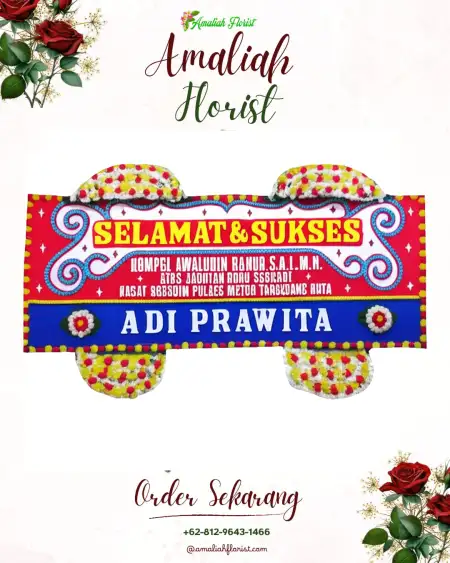 Papan Bunga Ucapan Selamat Kutamekar